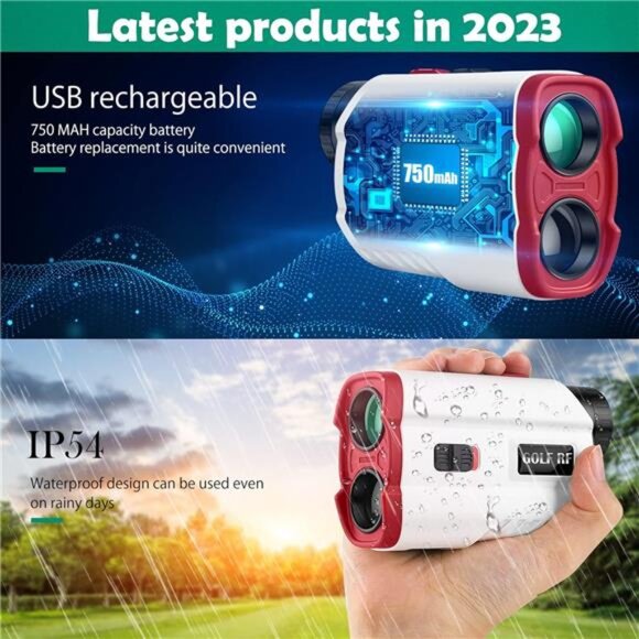 Golf Rangefinder 1000Yards Laser Range Finder with Slope, USB Rechargeable Laser - Picture 3 of 7